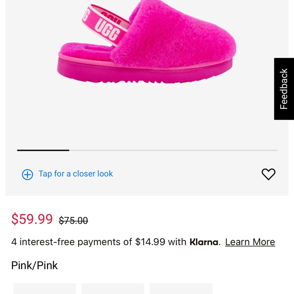 Little Girls UGGS K Fluff Yeah Clog Size 1